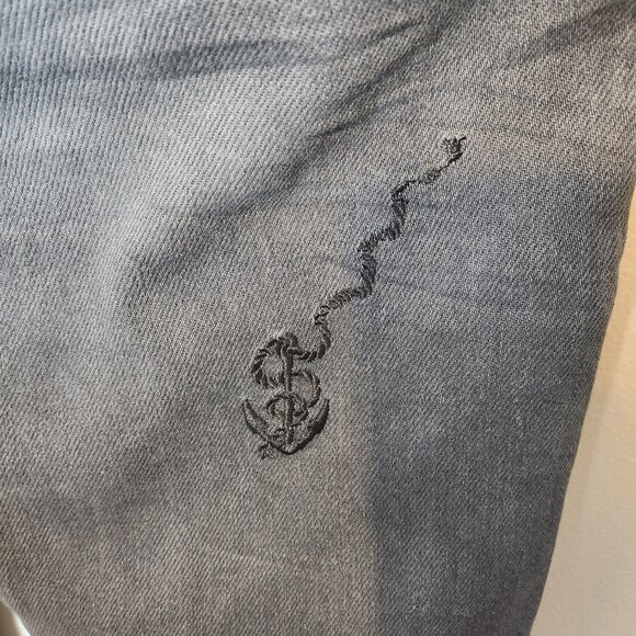 NWT Lifted Anchors stacked knit flair jeans. - Picture 6 of 7